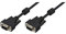 LogiLink VGA Monitor Kabel 5m 14-pin (entspricht 15-pin VGA, männlich/männlich, 2-fache Abschirmung, Ferritkern) schwarz
