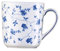 Arzberg Form 1382 Blaublüten Becher mit Henkel, Porzellan, White/Blue, 1 Stück (1er Pack)
