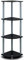 Furinno kompaktes Eck-Mehrzweck-Regal mit 4 Ebenen, schwarz/grau, 29.46 x 29.46 x 110.49 cm