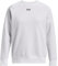 Under Armour Damen Ua Rival Fleece Crew Sweatshirt, Weiß/Schwarz, M