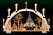 LED - 3D Schwibbogen Seiffener Kirche & Kurrende 7 Kerzen, 53cm x 35cm - Handarbeit Erzgebirge Weihnachten erzgebirgischer Lichterbogen