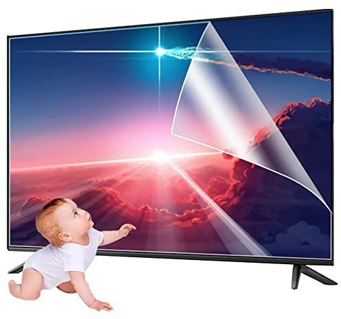 JQZWXX 55/58/60/65/70/75 Pouces Film De Protection D'écran TV Anti-Reflets, Filtre De Lumière Bleue Protection des Yeux Anti-Poussière Film Mat pour Samsung/Hisense/LG/Sony, Etc. / 75in1682x966mm
