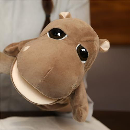 LOMTRATS Animal Hand Puppets for kids,Toddler Includes Wolf Tiger Lion Monkey So on Movable Open Mouths, Perfect for Storytelling,Teaching,Preschool,Birthday Gifts