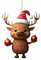 Weihnachtsbaum Deko Weihnachtshirsch Acryl Deko Weihnachten Lustige Weihnachtskugeln Weihnachtsbaum Basteln Weihnachten Baumkugeln Christbaumschmuck Weihnachtsschmuck Christbaumkugeln (G, One Size)