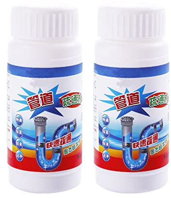 Powerful Sink and Drain Cleaner, Portable Powder Sink Cleaner Pipe Dredge Deodorant Toilet Dredge Bathroom Drain Unblocker Dredge Agent for Kitchen