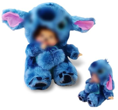 Lilo und Stitch-Plüschtier 20 cm, Stitch Anime Plüschtiere, Lilo und Stitch Kuscheltier, Cartoon-Plüschkissen, geeignet für Kinder, Geburtstagsgeschenk, Schenken, Niedliches Plüschtier