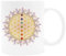 Udaytee Fleur De Vie Chakras Spiritualité Tasse À Boire En Céramique Blanche