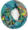 Van Der Rich ® - Loop Schal mit Muster Schlauchschal Halstuch - Damen (12-Aqua)