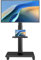 Universal Floor TV Stand, Portable Rolling Floor TV Mount with Wheels, 80 Degree Swivel Height Adjustable for 27 to 65 Inch LCD LED OLED TVs, Holds up to 40 kg Mobile TV Cart, Max VESA 400x400mm