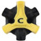 Champ 's Stinger Studs, Yellow/Black, Qlok (16 Pieces)