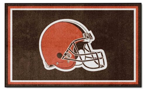 FANMATS NFL Cleveland Browns Plüsch-Teppich, Nylon, 10 x 15 cm