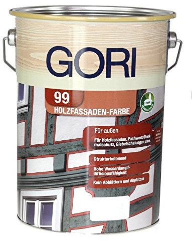 GORI 99 Holz- und Fassadenfarbe 2053 Silbergrau, 0,75 Liter