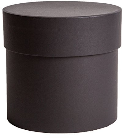 Celebration Runde Box Geschenkebox mit Deckel 150 x 150 mm Flower Box schwarz