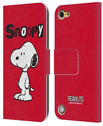 Head Case Designs Offizielle Zugelassen Peanuts Snoopy Persöhnlichkeiten Leder Brieftaschen Handyhülle Hülle Huelle kompatibel mit Apple iPod Touch 5G 5th Gen