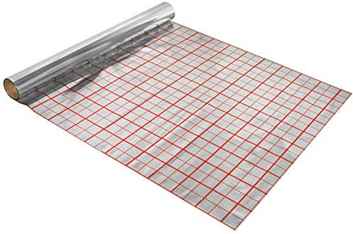 Rasterfolie für Fußbodenheizung 50 m2 Alufolie der Dicke 75 µm