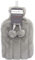 Olivia Rocco Plain Faux Fur Hot Water Bottle with Pom Poms Thermotherapy Hotwater Plush Fleece Bottles Winter Gift, Silver
