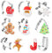 GWHOLE 8 Piezas Navidad Moldes de Galletas de Acero Inoxidable Cortadores para Galletas Chocolates Casero Regalo Chuches Temática Navidad