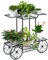 RELAX4LIFE Étagère à Fleurs Porte-Plante en Fer Forgé Décoratif Classique pour Extérieur et Intérieur, Utilisation Large pour Jardin, Terrasse, Balcon, Noir (Style 1, 4 niveaux)