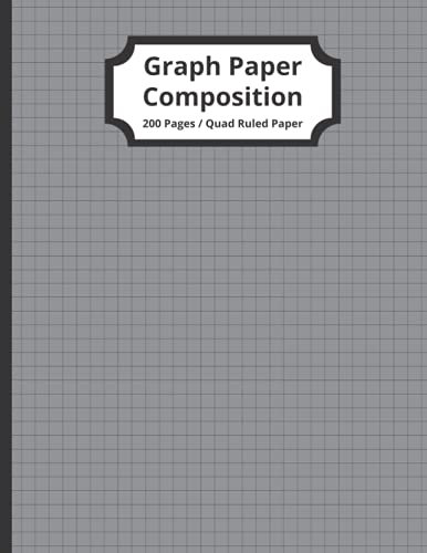 Graph Paper Composition Notebook: Grid Paper Notebook, Quad Ruled, 200 Sheets (Large, 8.5 x 11) (Graph Paper Notebooks)