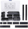 VooGenzek 120 PCS 2.54mm Breakaway PCB Board Pin Header Connector Strip Assortment Kit, Female Pin Header Socket Connector Strip, for Arduino Stackable Shield (4/6/8/10/12/16/20/40 Pin)