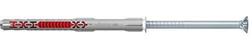 Fischer Tasselli Prolungati DuoXpand T 10x100 con Vite a Testa Svasata Piana in Acciaio Zincato, 50 pz, 562156