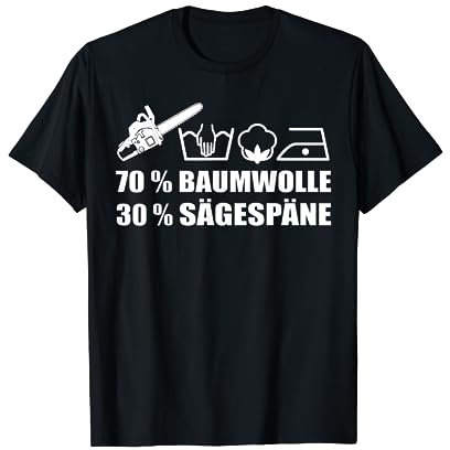 Zimmermann Handwerker Sägespäne Kettensäge Motorsäge T-Shirt