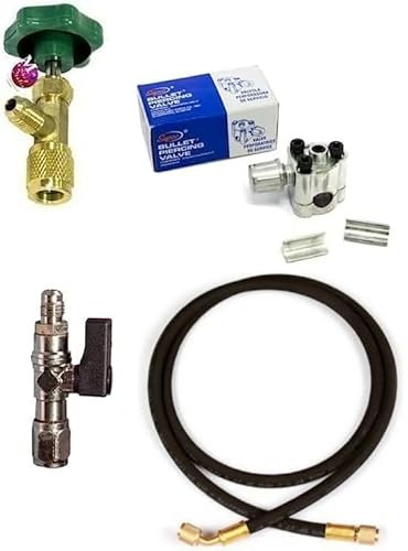 Kit de recarga para reparación de frigorífico, congelador y secadora de gas R600a R436V (7/16) R290 (1/2 izquierda) sin bombona (bote solo versión desechable)