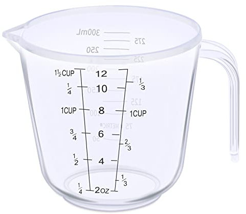 DOTINGHUX Measuring Cup, 1 ½ Cup, Clear