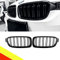 POETRYXIAO Kühlergrill Niere schwarz glänzend Doppelbrücke für 2012–2019 3er F30 F31 F35, geeignet für Tuning
