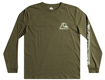 Quiksilver Rolling Circle - Long Sleeve T-Shirt - Men - S - Brown
