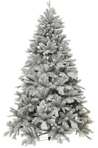 Künstlicher Weihnachtsbaum Nordmanntanne mit Schnee 180 cm hoch