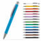 #teamludorf OMEGA Metall Kugelschreiber mit gummierter Oberfläche - Stift in 14 Farben erhältlich - hochwertig und stabil (Skyblau, 10)