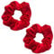 Haargummi Rot Scrunchie, Samt Haargummis für Mädchen & Damen Haargummis starker Halt Scrunchies Rot Pferdeschwanz Halter Hairband Haarspangen Damen Stoff 2er Pack
