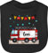 Baby Lätzchen - Feuerwehrauto Motiv I Leiterwagen Geschenk Feuerwehr I Löschzug - Unisize - Schwarz - personalisierte geschenke kinderlätzchen jugendfeuerwehr name schlabberlatz auto