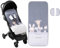 Colchoneta Silla de Paseo Universal Transpirable Idela para Verano con tejido 3d Cojín Silla de Paseo para el Cochecito o Silleta - danielstore (Animales acuarela)