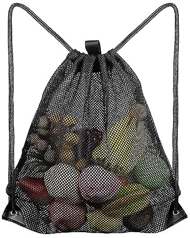 Mochila de Deportivo con Cordón,Bolsa de Malla para Gimnasio,Mochila de Malla,Mochila con cordón,Mochila de Playa,Bolsas con cordón Ajustable,para Nadar,Mesh Strandtasche,Kordelzug Turnbeutel,25*40cm