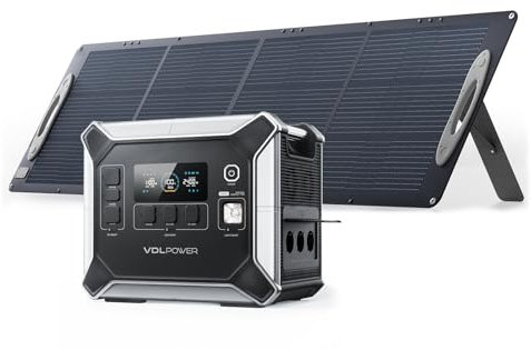 VDL 2400W Tragbare Powerstation mit Solarpanel 200W, 2048Wh LiFePO4 Batterien Solargenerator, Balkonkraftwerk mit Speicher Solaranlage Balkon, Stromversorgung für Wohnmobile, Outdoor, Stromausfälle
