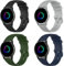 Issinlky cinturino per Garmin Venu 2 Plus, 20 mm Cinturino silicone per Garmin Venu Sq/Sq Music/Venu Sq 2/Sq 2 Music/Vivoactive 3/3 Music/Vivoactive 5/Garmin Venu/Vivomove HR/Forerunner 55 245 645