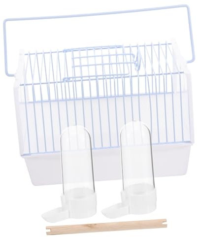 FRCOLOR 1satz Vogelträger Käfig Für Kleine Vögel Tragbarer Vogelkäfig Für Reisen Leicht Und Tragbar Für Wellensittiche Und Papageien Mit Praktischem Griff Für Ausflüge