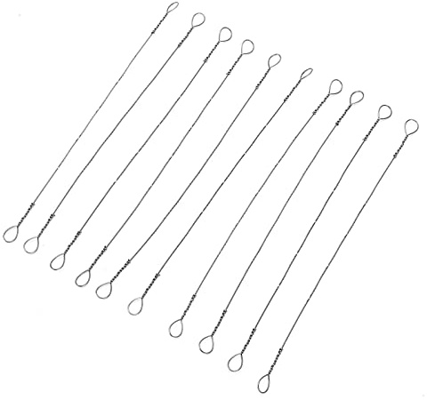 10Pcs Wire Saw Blade High Wire Saw Blade Coping Saw Blades Carbon Steel Teeth Coping Saw Mini Wire Saw for Cutting Soft Woods and Plastics 150mm