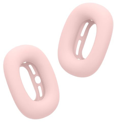 kwmobile Cover Cuffie Compatibile con Apple AirPods Max - Copri Cuscinetti Cuffie - Protezione Antigraffio in Silicone - rosa antico