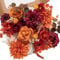 Serwalin künstliche Blumen Orange Burgund Fall gefälschte Blumen für DIY Tabelle Mittelstücke für Hochzeit Sträuße Mittelstücke Arrangements Seide Blumen Party Baby Dusche Home Dekorationen