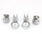 Roman Haven Chrome Classic Plastic Electroplated Hinge Set, 2 Count
