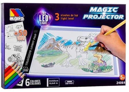 Tavolo luminoso a LED per disegnare Magic Projector Molto - Incoraggia la creatività e lo sviluppo artistico