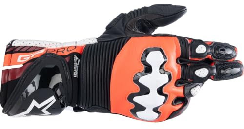 Alpinestars GP Pro R4 perforierte Motorrad Handschuhe, schwarz/rot, XL