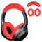 CRGANGZY Silicone Earphone Protector Soft Earpads Headbeam Sleeve -Scratch Headset Sleeve Replacement for Sony ULT WEAR WH-ULT900N/WH-1000XM3/XM4 (Red)