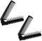 2 Piezas Cepillo de Pelo Plegable Pequeño, Cepillo para la Cabeza de Masaje y Peine de Dientes Finos, Cepillos Compactos Plegable de Viaje Antiestático para Niños y Adultos