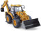 fisca 1/50 Die-cast Bagger & Baggerlader - Metallfahrzeug Modell für BAU- und Traktorsammlungen, Bulldozer und LKW Deko Spielzeug (Baggerlader)