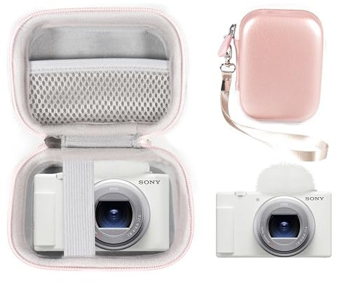 CaseSack Camera Case for Sony ZV-1F / ZV-1 / ZV-1 II Digital Camera (Rose gold)