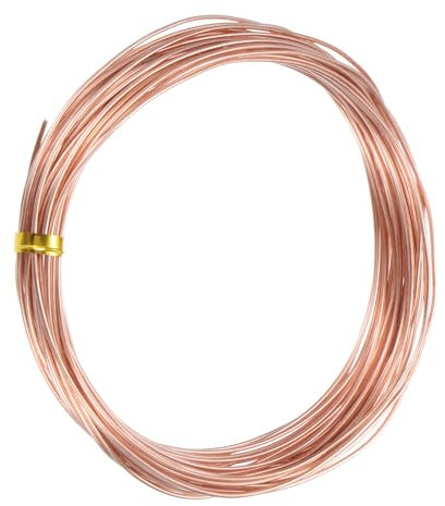 M METERXITY 99.9% Soft Copper Wire, 18 Gauge 33FT Pure Copper Wire for DIY Crafting/Jewelry Making/Gardening Plant/Beading, Craft Wire [1mm, 10M]